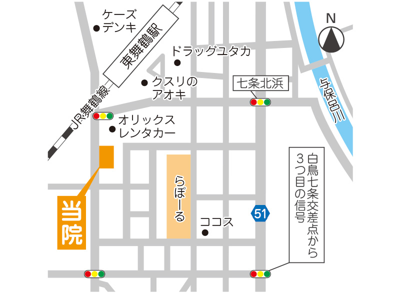 クリニック近隣マップ